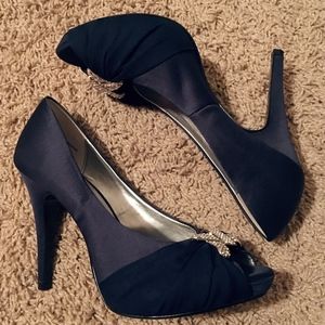 Lulu Townsend: Formal Peep Toe 4.5" Heels, 7.5